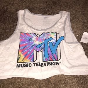 brand new MTV crop top shirt